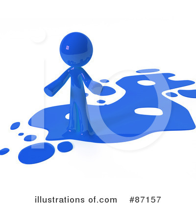 Blue Man Clipart #87157 by Leo Blanchette