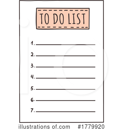 To Do Clipart #1779920 by Vector Tradition SM