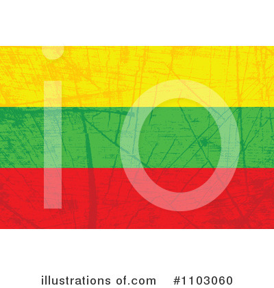 Royalty-Free (RF) Lithuanian Flag Clipart Illustration by Andrei Marincas - Stock Sample #1103060