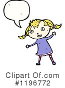 Little Girl Clipart #1196772 by lineartestpilot