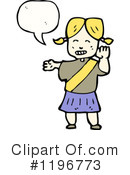 Little Girl Clipart #1196773 by lineartestpilot