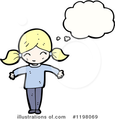 Royalty-Free (RF) Little Girl Clipart Illustration by lineartestpilot - Stock Sample #1198069