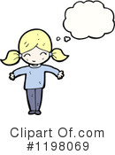 Little Girl Clipart #1198069 by lineartestpilot
