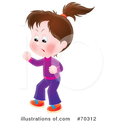Royalty-Free (RF) Little Girl Clipart Illustration by Alex Bannykh - Stock Sample #70312