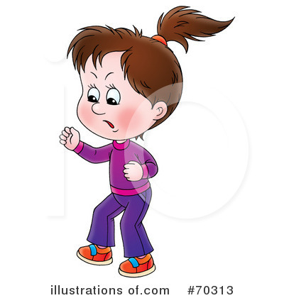 Royalty-Free (RF) Little Girl Clipart Illustration by Alex Bannykh - Stock Sample #70313