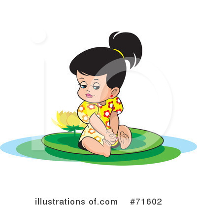 Royalty-Free (RF) Little Girl Clipart Illustration by Lal Perera - Stock Sample #71602