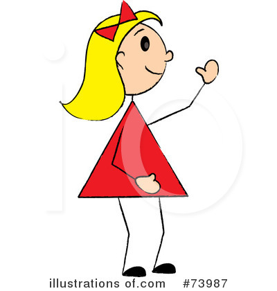 Royalty-Free (RF) Little Girl Clipart Illustration by Pams Clipart - Stock Sample #73987