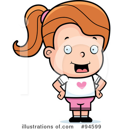 Royalty-Free (RF) Little Girl Clipart Illustration by Cory Thoman - Stock Sample #94599