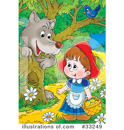 Little Red Riding Hood Clipart #33249 by Alex Bannykh