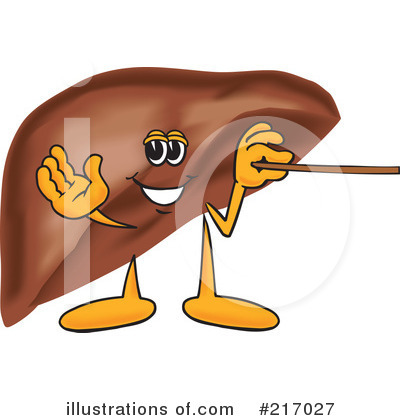 Royalty-Free (RF) Liver Mascot Clipart Illustration by Mascot Junction - Stock Sample #217027