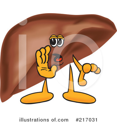 Royalty-Free (RF) Liver Mascot Clipart Illustration by Mascot Junction - Stock Sample #217031