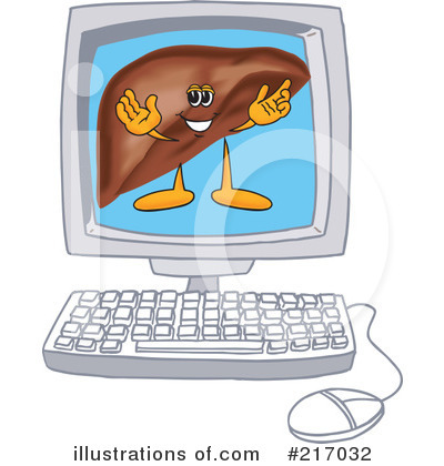 Royalty-Free (RF) Liver Mascot Clipart Illustration by Mascot Junction - Stock Sample #217032