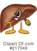 Liver Mascot Clipart #217049 by Mascot Junction