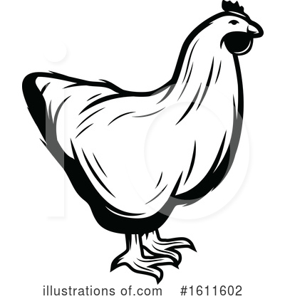 Hen Clipart #1611602 by Vector Tradition SM