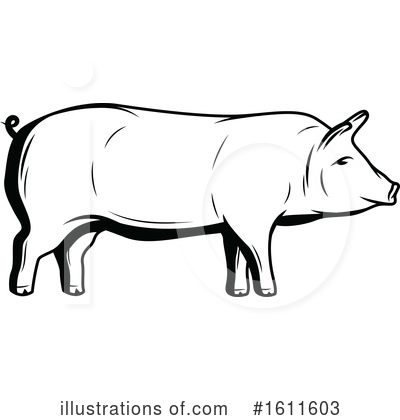 Pigs Clipart #1611603 by Vector Tradition SM