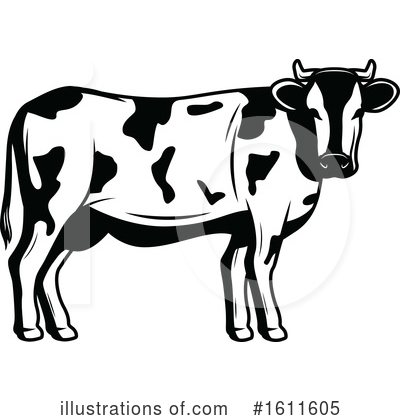 Cow Clipart #1611605 by Vector Tradition SM
