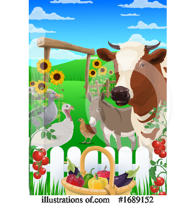 Cow Clipart #1689152 by Vector Tradition SM