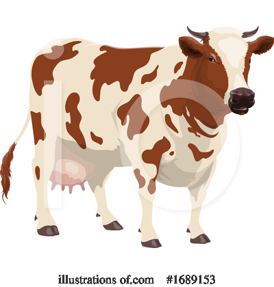 Cow Clipart #1689153 by Vector Tradition SM