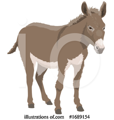 Donkey Clipart #1689154 by Vector Tradition SM