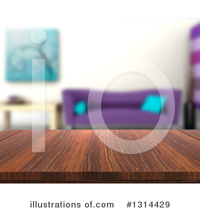 Royalty-Free (RF) Living Room Clipart Illustration by KJ Pargeter - Stock Sample #1314429