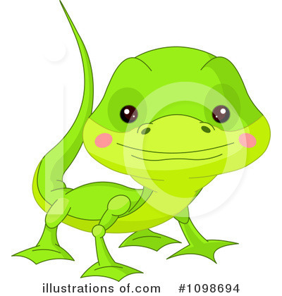 Royalty-Free (RF) Lizard Clipart Illustration by Pushkin - Stock Sample #1098694