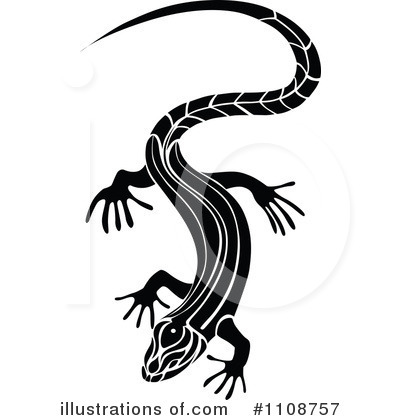 Royalty-Free (RF) Lizard Clipart Illustration by Vector Tradition SM - Stock Sample #1108757