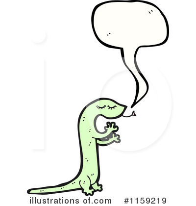 Royalty-Free (RF) Lizard Clipart Illustration by lineartestpilot - Stock Sample #1159219