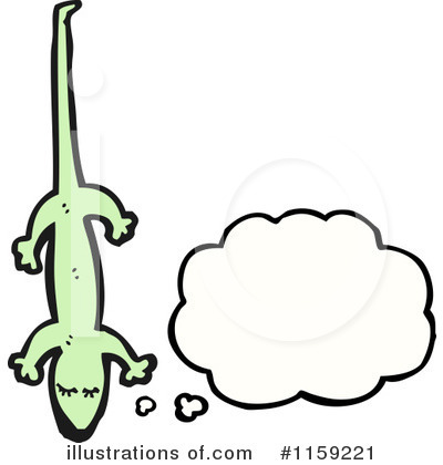 Royalty-Free (RF) Lizard Clipart Illustration by lineartestpilot - Stock Sample #1159221