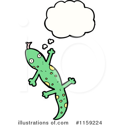 Royalty-Free (RF) Lizard Clipart Illustration by lineartestpilot - Stock Sample #1159224