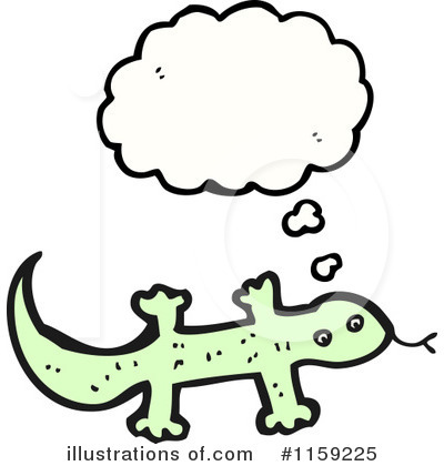Royalty-Free (RF) Lizard Clipart Illustration by lineartestpilot - Stock Sample #1159225