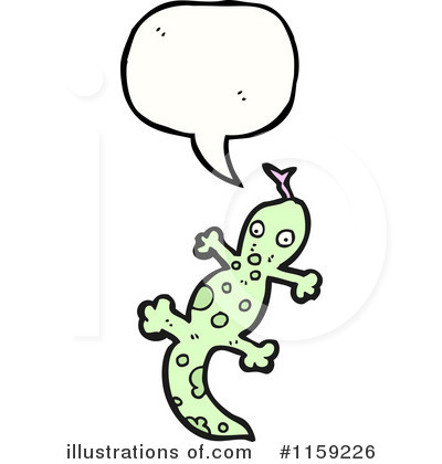 Royalty-Free (RF) Lizard Clipart Illustration by lineartestpilot - Stock Sample #1159226