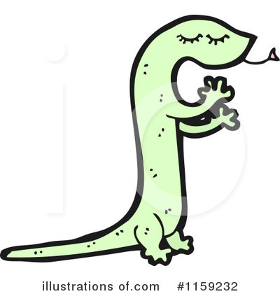 Royalty-Free (RF) Lizard Clipart Illustration by lineartestpilot - Stock Sample #1159232
