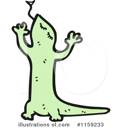 Royalty-Free (RF) Lizard Clipart Illustration by lineartestpilot - Stock Sample #1159233