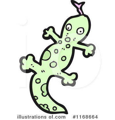 Royalty-Free (RF) Lizard Clipart Illustration by lineartestpilot - Stock Sample #1168664