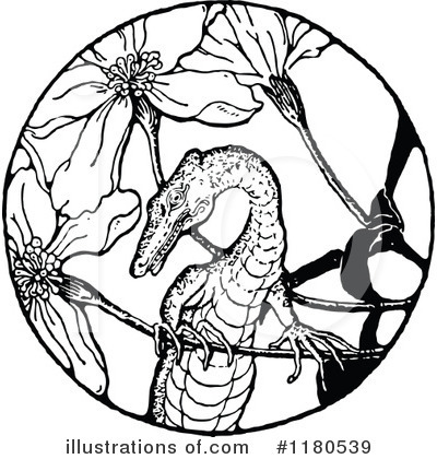 Royalty-Free (RF) Lizard Clipart Illustration by Prawny Vintage - Stock Sample #1180539