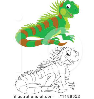 Royalty-Free (RF) Lizard Clipart Illustration by Alex Bannykh - Stock Sample #1199652