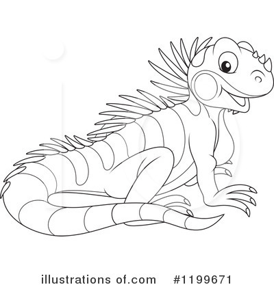 Royalty-Free (RF) Lizard Clipart Illustration by Alex Bannykh - Stock Sample #1199671