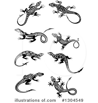 Royalty-Free (RF) Lizard Clipart Illustration by Vector Tradition SM - Stock Sample #1304549
