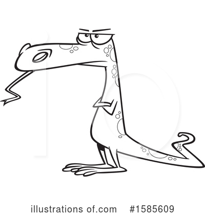 Lizard Clipart #1585609 by toonaday