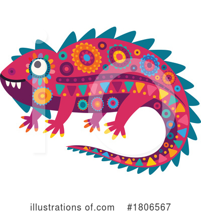 Lizards Clipart #1806567 by Vector Tradition SM