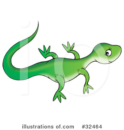 Royalty-Free (RF) Lizard Clipart Illustration by Alex Bannykh - Stock Sample #32464
