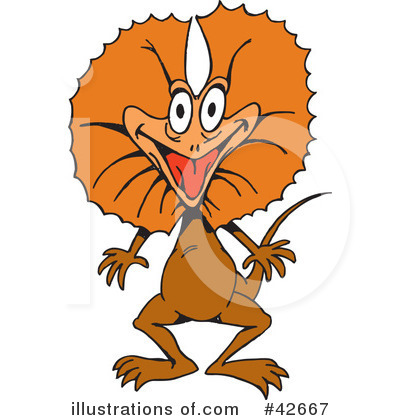 Royalty-Free (RF) Lizard Clipart Illustration by Dennis Holmes Designs - Stock Sample #42667