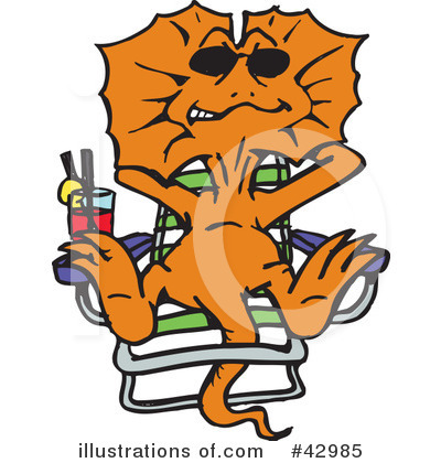 Royalty-Free (RF) Lizard Clipart Illustration by Dennis Holmes Designs - Stock Sample #42985