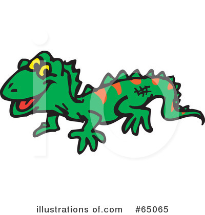 Royalty-Free (RF) Lizard Clipart Illustration by Dennis Holmes Designs - Stock Sample #65065