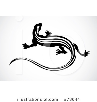 Royalty-Free (RF) Lizard Clipart Illustration by BestVector - Stock Sample #73644