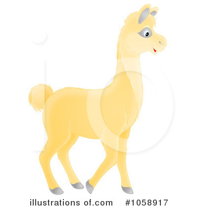 Royalty-Free (RF) Llama Clipart Illustration by Alex Bannykh - Stock Sample #1058917