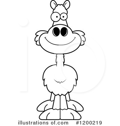 Royalty-Free (RF) Llama Clipart Illustration by Cory Thoman - Stock Sample #1200219