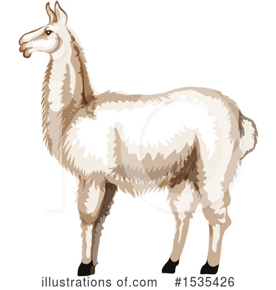 Royalty-Free (RF) Llama Clipart Illustration by Vector Tradition SM - Stock Sample #1535426