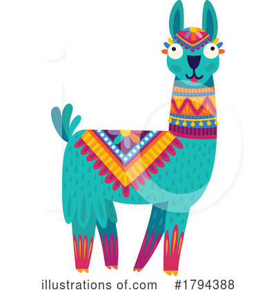 Alpaca Clipart #1794388 by Vector Tradition SM