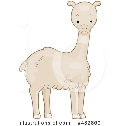 Royalty-Free (RF) Llama Clipart Illustration by BNP Design Studio - Stock Sample #432860